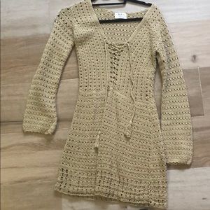 SIR mini knit dress with slip